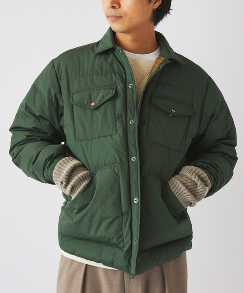 THE NORTH FACE（ザノースフェイス）の「THE NORTH FACE / ノースフェイス スタッフドシャツ ND92532（ダウンジャケット/コート・メンズ・ブラック/グリーン・MEDIUM/LARGE）」の20枚目の写真