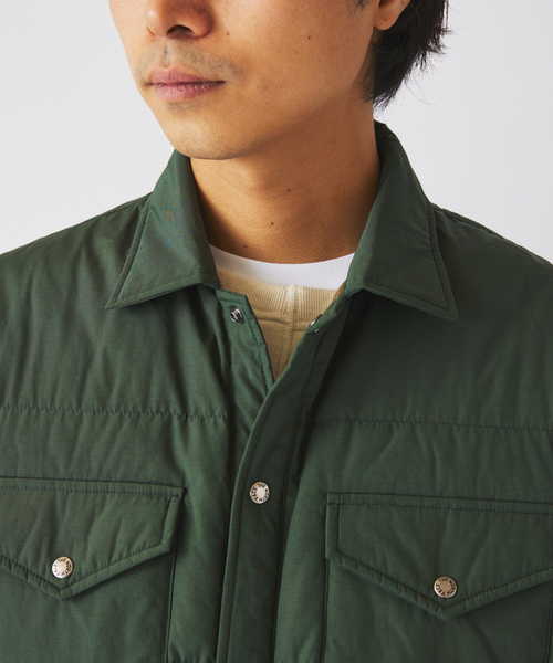 THE NORTH FACE（ザノースフェイス）の「THE NORTH FACE / ノースフェイス スタッフドシャツ ND92532（ダウンジャケット/コート・メンズ・ブラック/グリーン・MEDIUM/LARGE）」の22枚目の写真