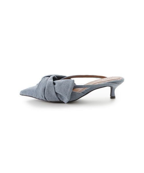 FRAY I.D（フレイアイディー）の「リボンミュール（パンプス・レディース・ドット/ブラック/ブルー・36/37/38）」の7枚目の写真