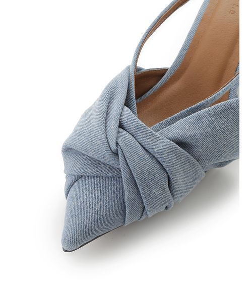 FRAY I.D（フレイアイディー）の「リボンミュール（パンプス・レディース・ドット/ブラック/ブルー・36/37/38）」の8枚目の写真