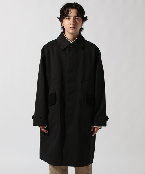 niko and...（ニコアンド）の「ビンテージ風ステンカラーコート（ステンカラーコート・メンズ・ネイビー/ブラウン・MEDIUM/LARGE）」の8枚目の写真