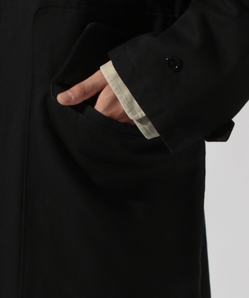 niko and...（ニコアンド）の「ビンテージ風ステンカラーコート（ステンカラーコート・メンズ・ネイビー/ブラウン・MEDIUM/LARGE）」の15枚目の写真