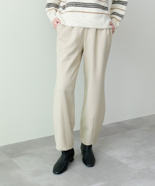 TEVALT（ヴァレット）の「ヘムダーツカーブフォルムパンツ（その他パンツ・レディース・グレー/ブラック/ライトベージュ・38）」の3枚目の写真