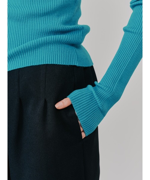 TEVALT（ヴァレット）の「ヘムダーツカーブフォルムパンツ（その他パンツ・レディース・グレー/ブラック/ライトベージュ・38）」の8枚目の写真