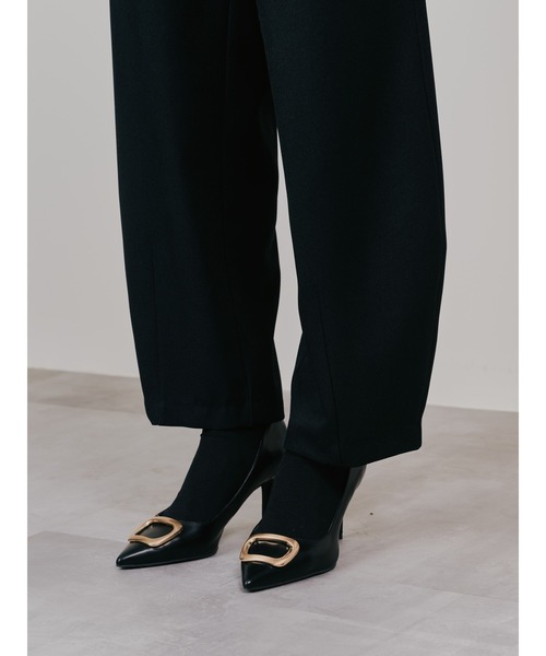 TEVALT（ヴァレット）の「ヘムダーツカーブフォルムパンツ（その他パンツ・レディース・グレー/ブラック/ライトベージュ・38）」の9枚目の写真