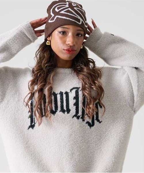 FUBU( フブ)の「FUBU-Shaggy Knit Crew(ニット/セーター・メンズ・ブラック/グレー・L/M)」の2枚目の写真