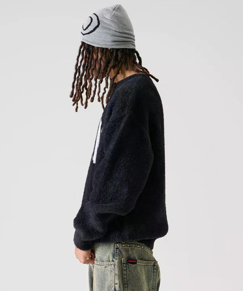FUBU( フブ)の「FUBU-Shaggy Knit Crew(ニット/セーター・メンズ・ブラック/グレー・L/M)」の12枚目の写真