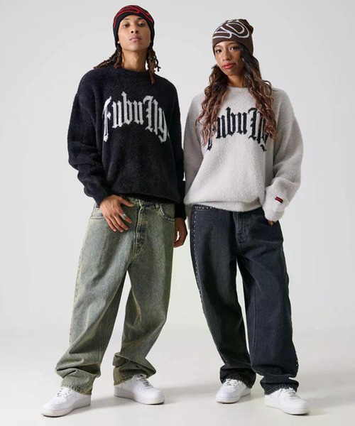 FUBU( フブ)の「FUBU-Shaggy Knit Crew(ニット/セーター・メンズ・ブラック/グレー・L/M)」の10枚目の写真