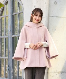 メルフィーメモリー ポンチョコート ピンク Milky Sugar ribbon poncho コート – mellfy memory