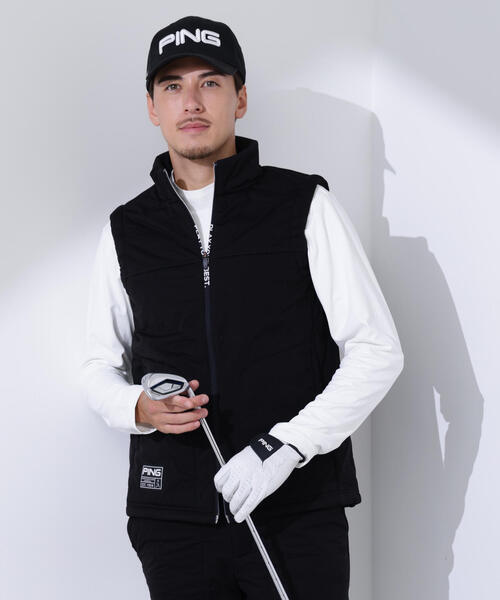 PING(ピン)の「【PING APPAREL】ピンソニックハイブリットベスト <GOLD> (MENS)(ベスト・メンズ・ブラック/グレー/ホワイト・S/M/LL/L/LL1)」の4枚目の写真