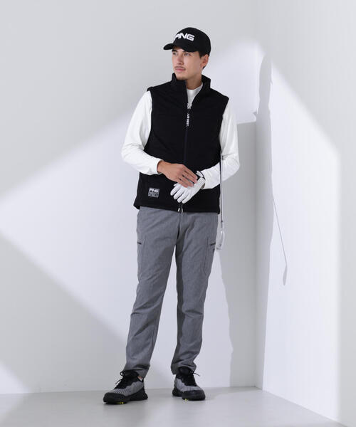 PING(ピン)の「【PING APPAREL】ピンソニックハイブリットベスト <GOLD> (MENS)(ベスト・メンズ・ブラック/グレー/ホワイト・S/M/LL/L/LL1)」の8枚目の写真