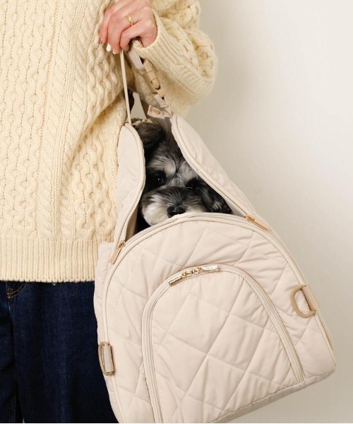 モンシェリ キルティングトライアングルドライブペットバッグ キルティングトライアングルドライブペットバッグ – moncheri