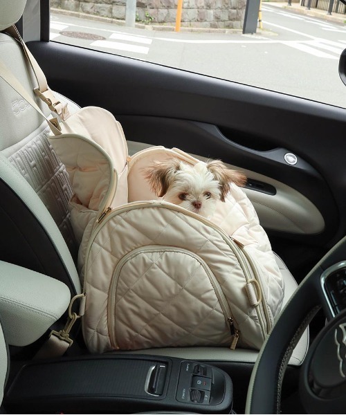 モンシェリ キルティングトライアングルドライブペットバッグ キルティングトライアングルドライブペットバッグ – moncheri