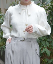 axes femme | 機能付チャームリボンニット(ニット/セーター)