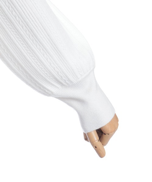 axes femme(アクシーズファム)の「機能付チャームリボンニット(ニット/セーター・レディース・ブラック/ホワイト/ミント/ピンク・FREE)」の15枚目の写真