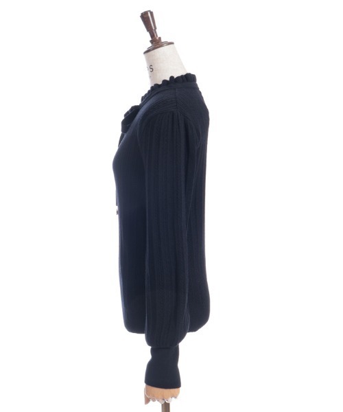 axes femme(アクシーズファム)の「機能付チャームリボンニット(ニット/セーター・レディース・ブラック/ホワイト/ミント/ピンク・FREE)」の5枚目の写真