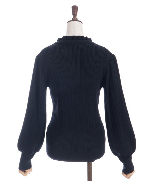 axes femme(アクシーズファム)の「機能付チャームリボンニット(ニット/セーター・レディース・ブラック/ホワイト/ミント/ピンク・FREE)」の6枚目の写真