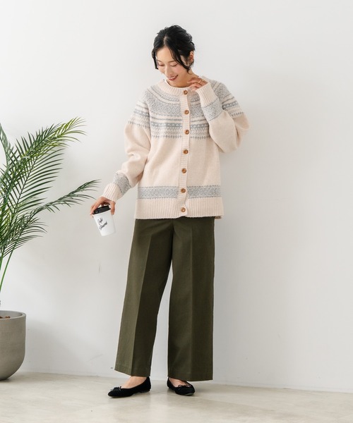 fort point（フォーポイント）の「【C-FORTPOINT/フォートポイント】求心柄カーディガン（カーディガン/ボレロ・レディース・ライトベージュ/杢グレー/チャコールグレー・ONE SIZE）」の9枚目の写真