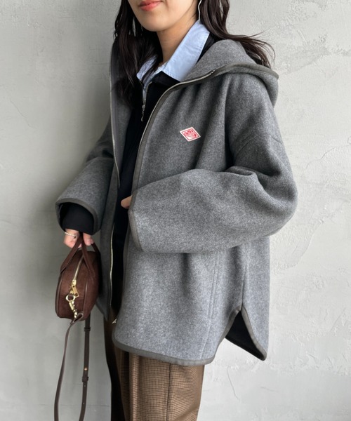 DANTON/ダントン] ウールメルトンフードブルゾン（その他アウター