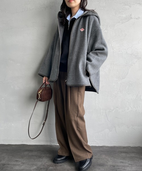 DANTON/ダントン] ウールメルトンフードブルゾン（その他アウター