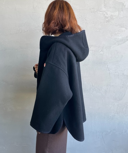 DANTON/ダントン] ウールメルトンフードブルゾン（その他アウター