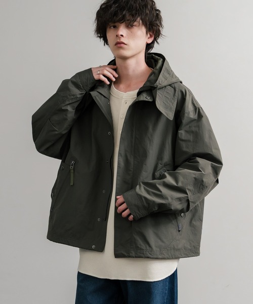 Audience（オーディエンス）の「Audience オーディエンス 綿ナイロン高密度ポプリン脱着フード付きM-65ショートモッズコート AUD7351（モッズコート・メンズ・スミクロ/ブラック/オリーブ/カーキ・M/L）」の3枚目の写真