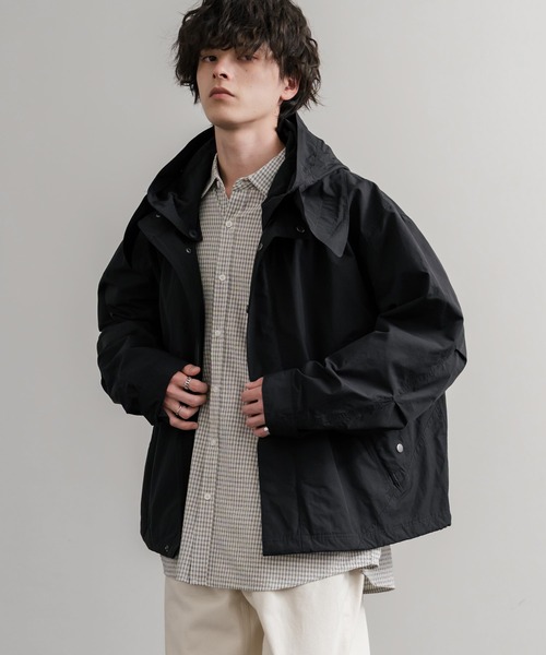 Audience（オーディエンス）の「Audience オーディエンス 綿ナイロン高密度ポプリン脱着フード付きM-65ショートモッズコート AUD7351（モッズコート・メンズ・スミクロ/ブラック/オリーブ/カーキ・M/L）」の5枚目の写真