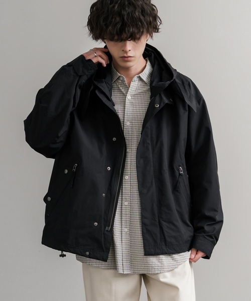 Audience（オーディエンス）の「Audience オーディエンス 綿ナイロン高密度ポプリン脱着フード付きM-65ショートモッズコート AUD7351（モッズコート・メンズ・スミクロ/ブラック/オリーブ/カーキ・M/L）」の6枚目の写真