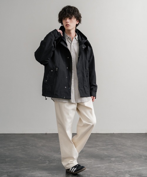 Audience（オーディエンス）の「Audience オーディエンス 綿ナイロン高密度ポプリン脱着フード付きM-65ショートモッズコート AUD7351（モッズコート・メンズ・スミクロ/ブラック/オリーブ/カーキ・M/L）」の9枚目の写真