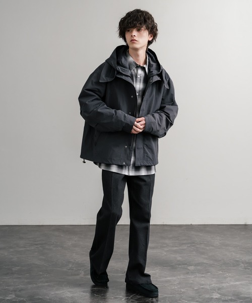 Audience（オーディエンス）の「Audience オーディエンス 綿ナイロン高密度ポプリン脱着フード付きM-65ショートモッズコート AUD7351（モッズコート・メンズ・スミクロ/ブラック/オリーブ/カーキ・M/L）」の12枚目の写真