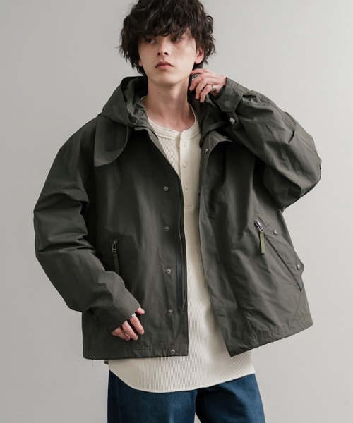 Audience（オーディエンス）の「Audience オーディエンス 綿ナイロン高密度ポプリン脱着フード付きM-65ショートモッズコート AUD7351（モッズコート・メンズ・スミクロ/ブラック/オリーブ/カーキ・M/L）」の17枚目の写真