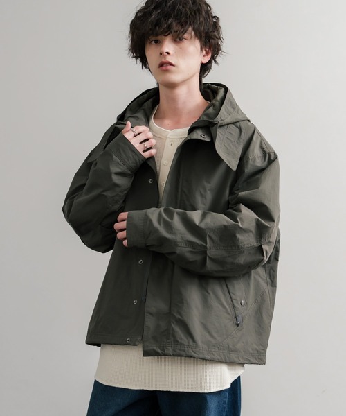 Audience（オーディエンス）の「Audience オーディエンス 綿ナイロン高密度ポプリン脱着フード付きM-65ショートモッズコート AUD7351（モッズコート・メンズ・スミクロ/ブラック/オリーブ/カーキ・M/L）」の18枚目の写真