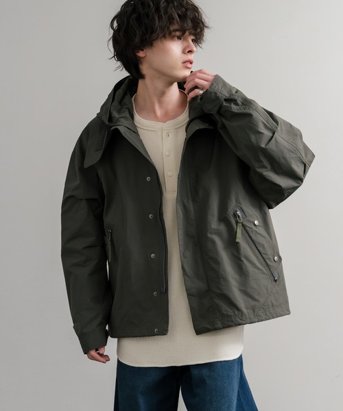 Audience（オーディエンス）の「Audience オーディエンス 綿ナイロン高密度ポプリン脱着フード付きM-65ショートモッズコート AUD7351（モッズコート・メンズ・スミクロ/ブラック/オリーブ/カーキ・M/L）」の19枚目の写真