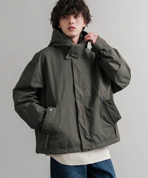 Audience オーディエンス 綿ナイロン高密度ポプリン脱着フード付きM-65