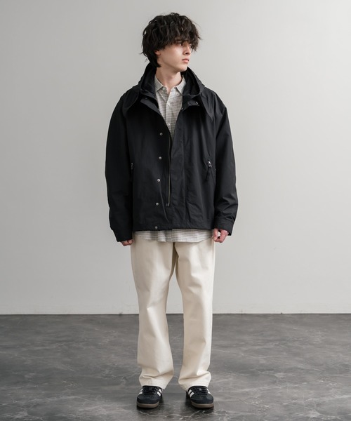 セール】Audience オーディエンス 綿ナイロン高密度ポプリン脱着フード