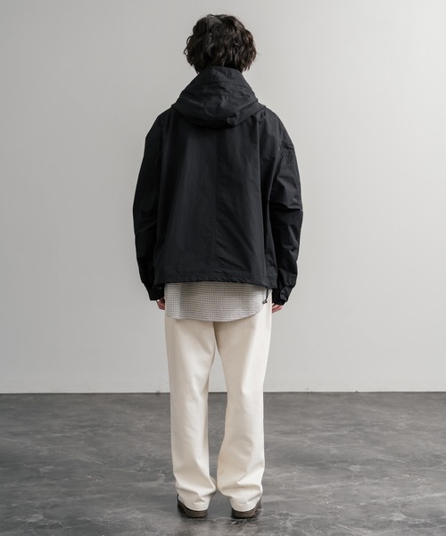 セール】Audience オーディエンス 綿ナイロン高密度ポプリン脱着フード