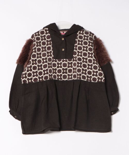 チャイハネ（チャイハネ）の「【チャイハネ】ミナティフードトップス（その他トップス・レディース・グレー/ブラウン/パープル・FREE）」の2枚目の写真