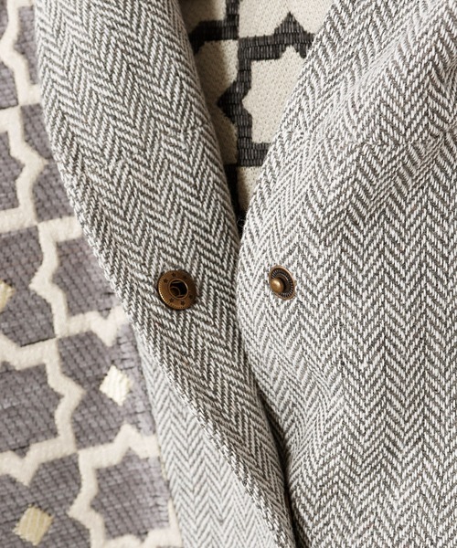 チャイハネ（チャイハネ）の「【チャイハネ】ミナティフードトップス（その他トップス・レディース・グレー/ブラウン/パープル・FREE）」の5枚目の写真