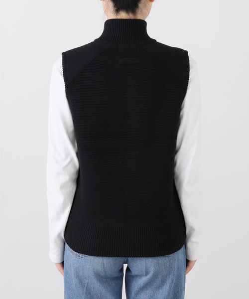 IENA(イエナ)の「maison IENA ZIPベスト(ベスト・レディース・ブラック/チャコールグレー・FREE)」の6枚目の写真