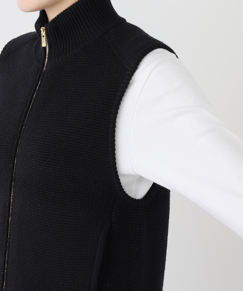 IENA(イエナ)の「maison IENA ZIPベスト(ベスト・レディース・ブラック/チャコールグレー・FREE)」の8枚目の写真