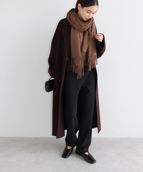 evernavy(エバーネイビー)の「裏起毛ポンチカーブパンツ(その他パンツ・レディース・ブラック/アイボリー/ブラウン・S/M/L/XL)」の17枚目の写真