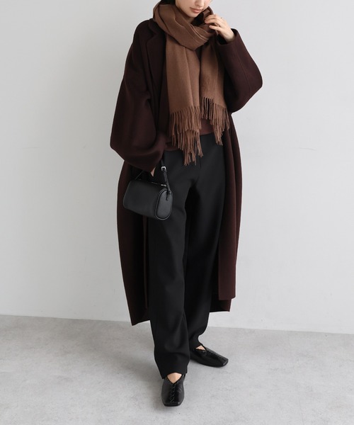 evernavy(エバーネイビー)の「裏起毛ポンチカーブパンツ(その他パンツ・レディース・ブラック/アイボリー/ブラウン・S/M/L/XL)」の18枚目の写真