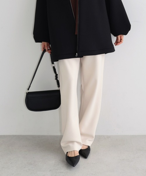 evernavy(エバーネイビー)の「裏起毛ポンチカーブパンツ(その他パンツ・レディース・ブラック/アイボリー/ブラウン・S/M/L/XL)」の9枚目の写真