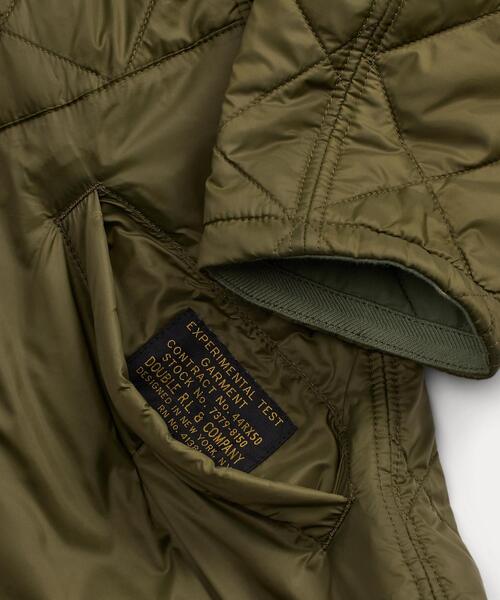 RRL(ダブル アール エル)の「リバーシブル キルテッド ライナー ジャケット(ブルゾン・メンズ・グリーン・L/M/S/XL/XS/XXL)」の8枚目の写真