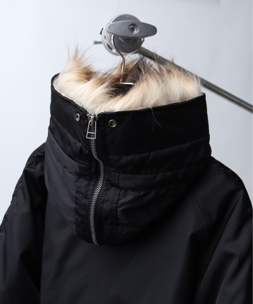 Art re A select（アトリエセレクト）の「ナイロンツイル セパレートフードファー オーバーN-2Bブルゾン（ブルゾン・メンズ・ブラック/グリーン・M/L/XL）」の17枚目の写真