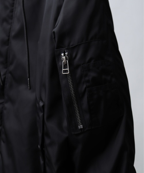 Art re A select（アトリエセレクト）の「ナイロンツイル セパレートフードファー オーバーN-2Bブルゾン（ブルゾン・メンズ・ブラック/グリーン・M/L/XL）」の21枚目の写真