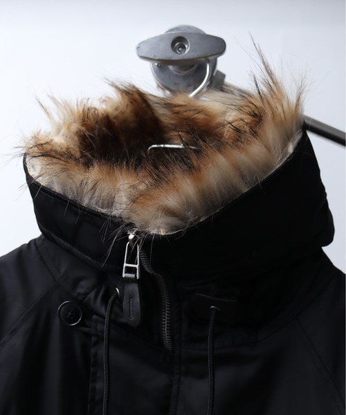 Art re A select（アトリエセレクト）の「ナイロンツイル セパレートフードファー オーバーN-2Bブルゾン（ブルゾン・メンズ・ブラック/グリーン・M/L/XL）」の16枚目の写真