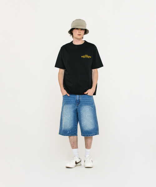 AECA(エイカ)の「AECA RECORD SHOP HALF SLEEVE TEE-BLACK(Tシャツ/カットソー・レディース・その他・SMALL/MEDIUM/LARGE/X-LARGE)」の2枚目の写真