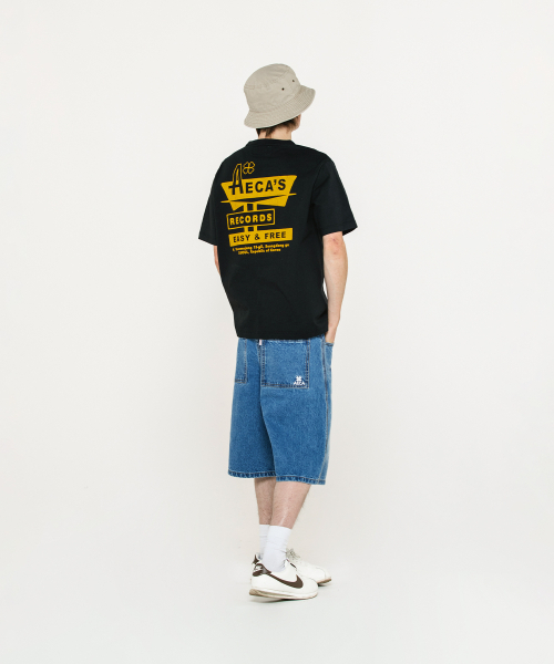 AECA(エイカ)の「AECA RECORD SHOP HALF SLEEVE TEE-BLACK(Tシャツ/カットソー・レディース・その他・SMALL/MEDIUM/LARGE/X-LARGE)」の3枚目の写真