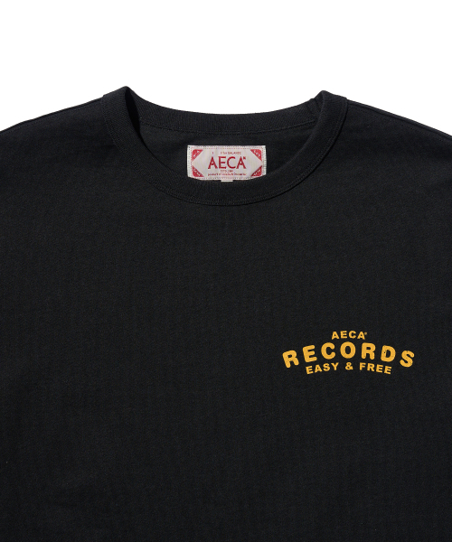 AECA(エイカ)の「AECA RECORD SHOP HALF SLEEVE TEE-BLACK(Tシャツ/カットソー・レディース・その他・SMALL/MEDIUM/LARGE/X-LARGE)」の4枚目の写真